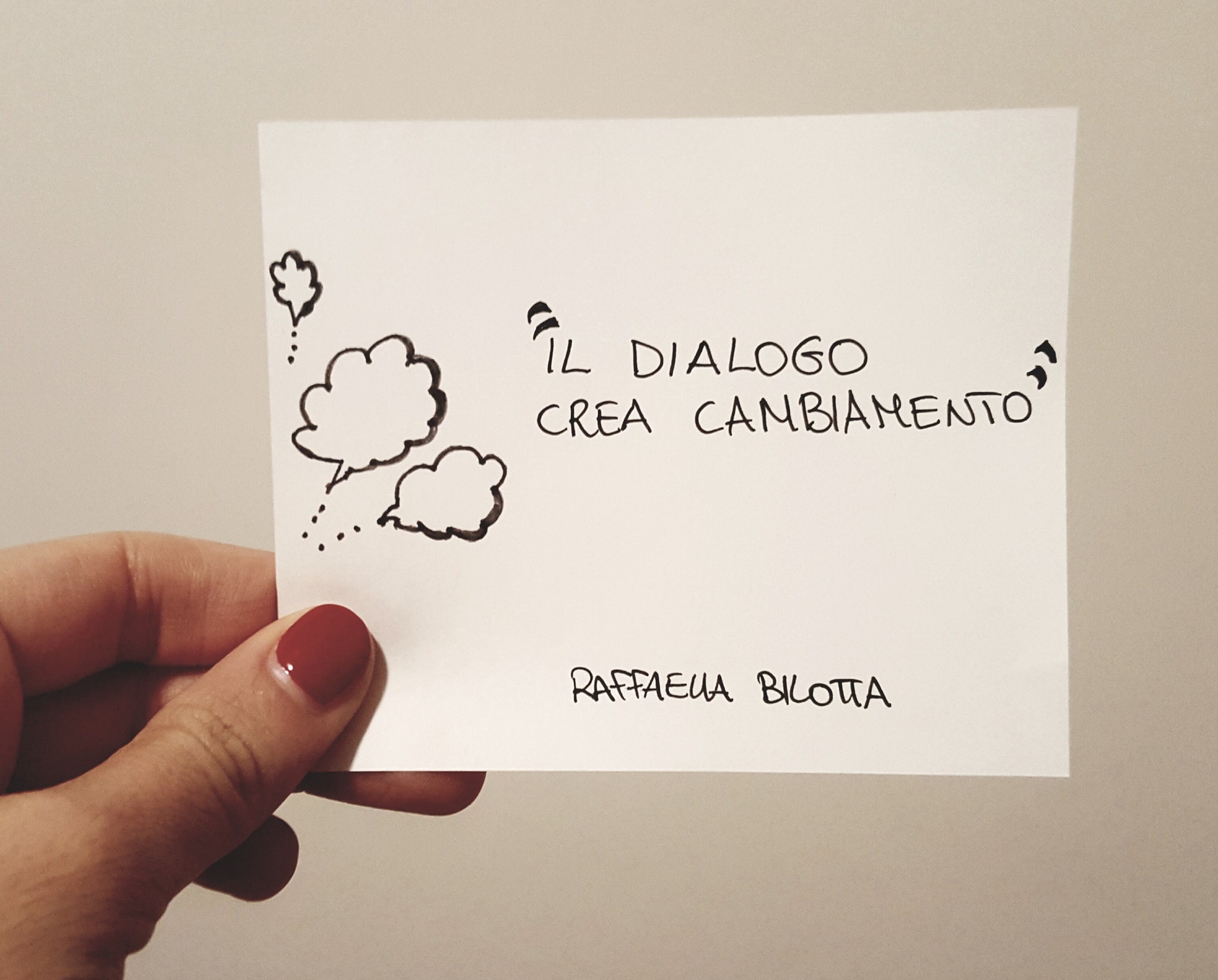 Il dialogo crea cambiamento