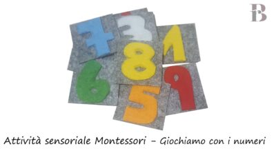 Attività sensoriale Montessori - Giochiamo con i numeri