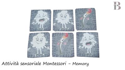 Attività sensoriale Montessori - Memory Macchiolino