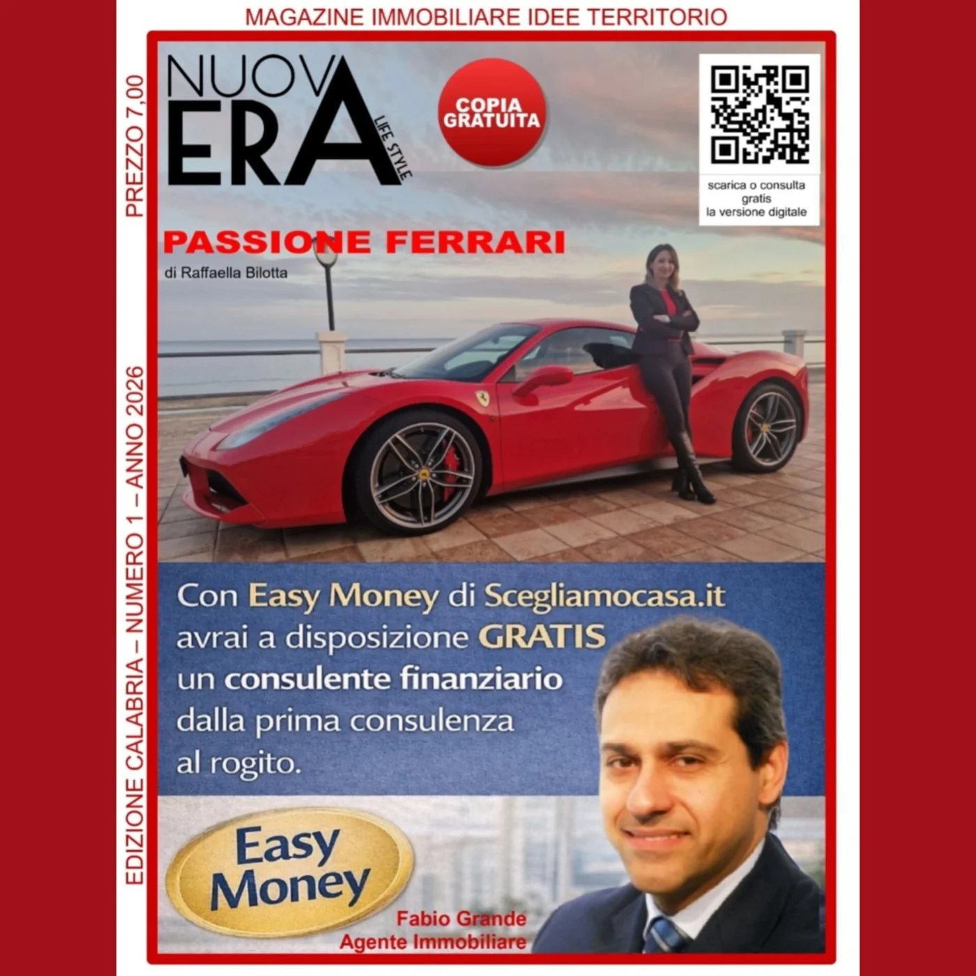Copertina di Nuova Era Magazine con Passione Ferrari